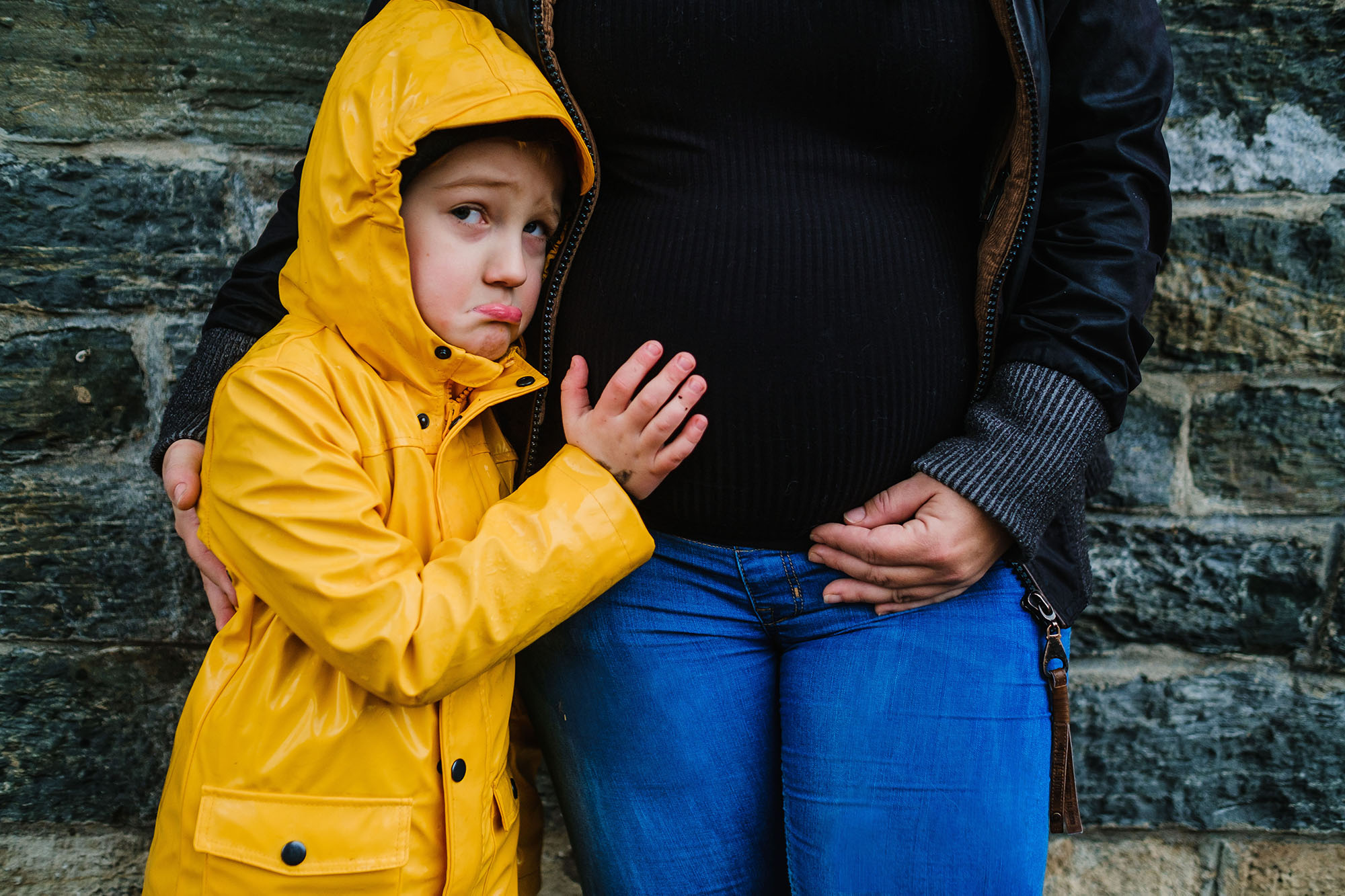 Documentary family photography pregnancy portraits