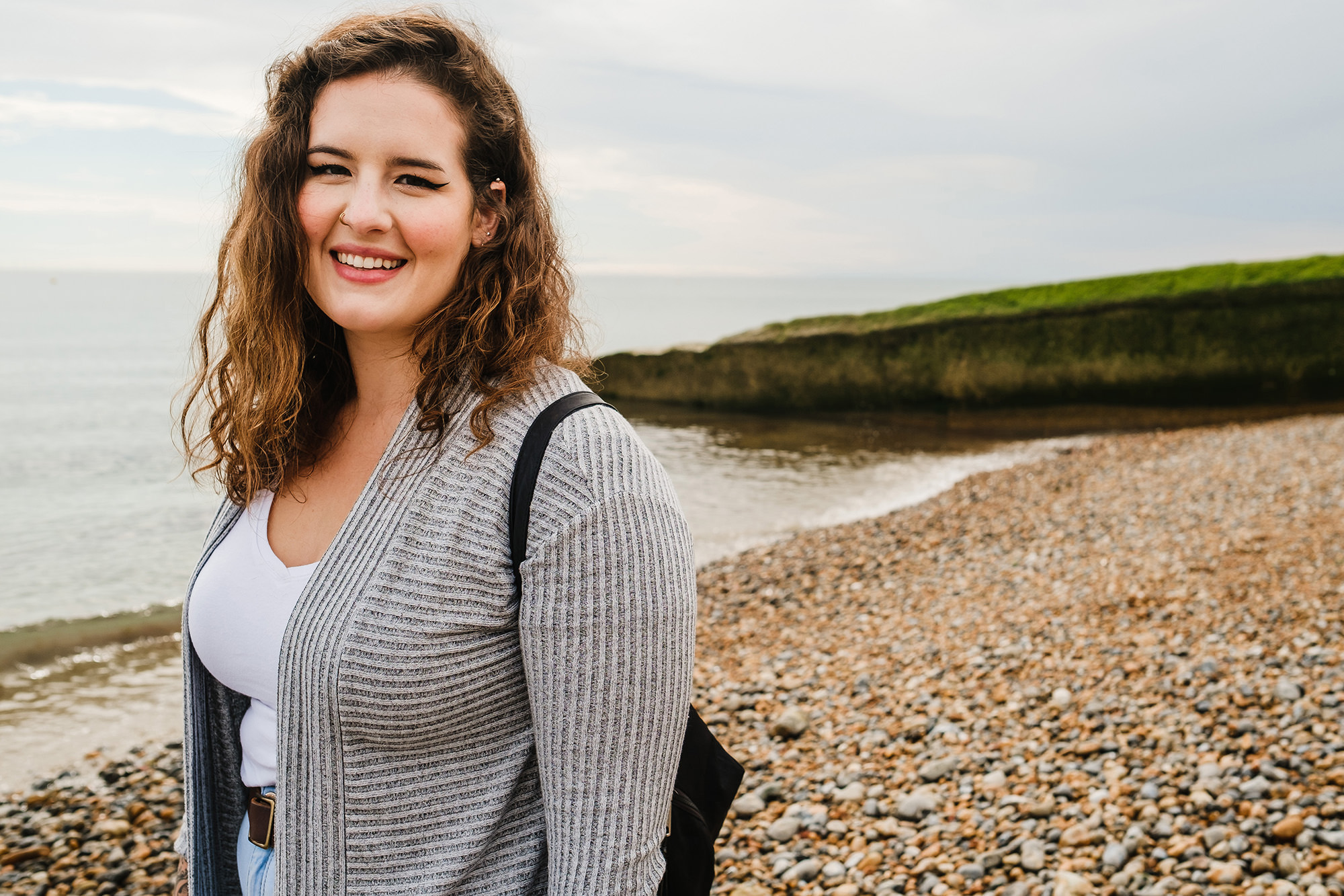 woman on the beach Brighton Hove