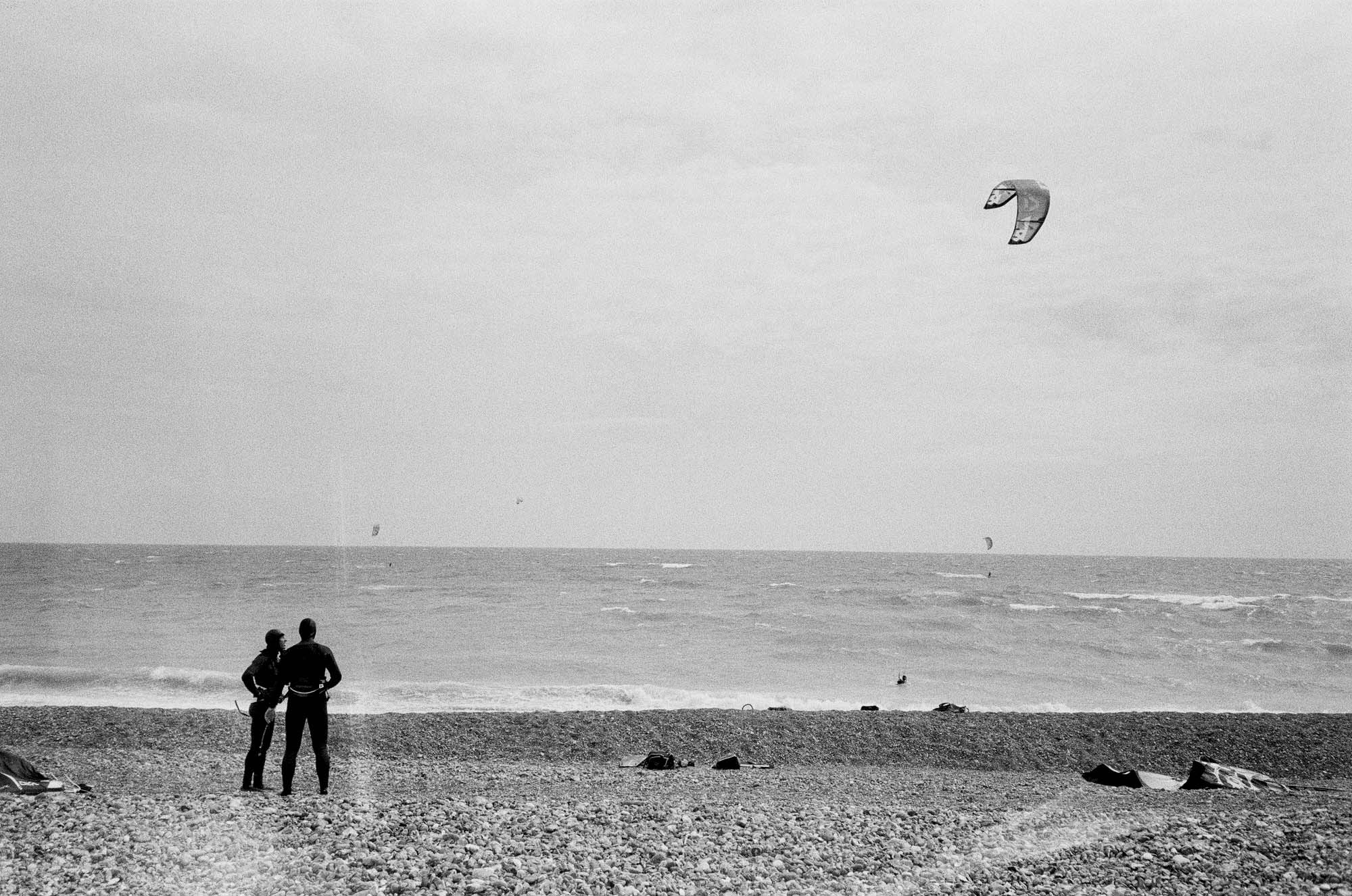 lancing windy surfer film photography