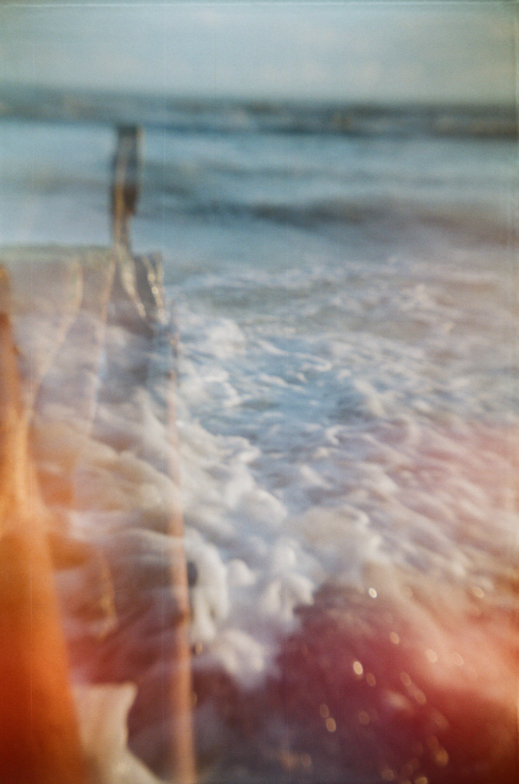 accidental double exposure on the beach