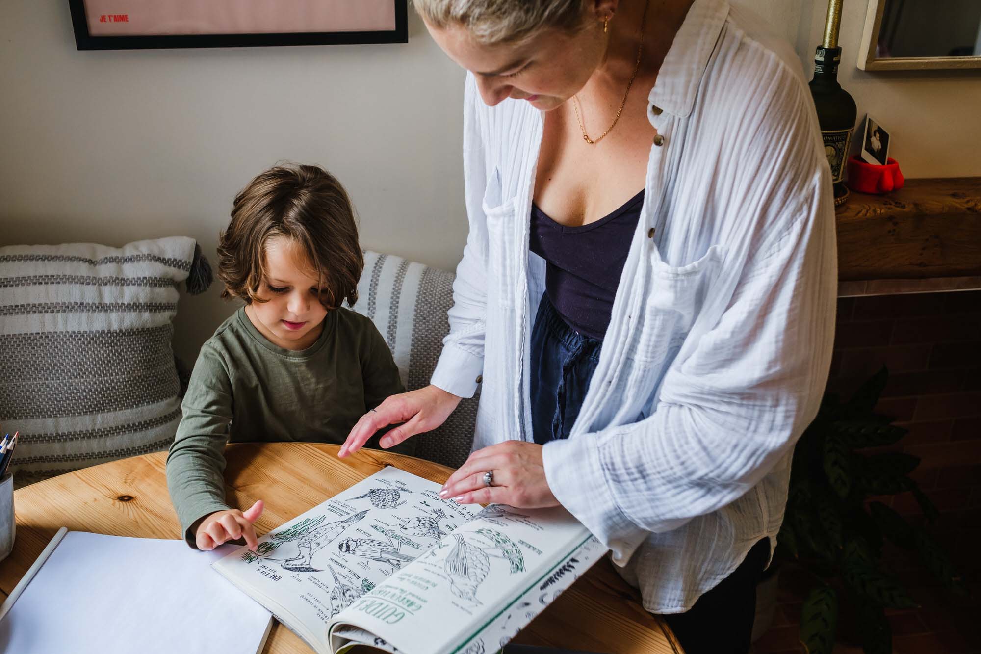 toddler and mum colouring book